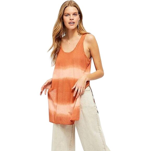 Free People Tops - Free People Maxi Tank Tunic Blouse Small NWT